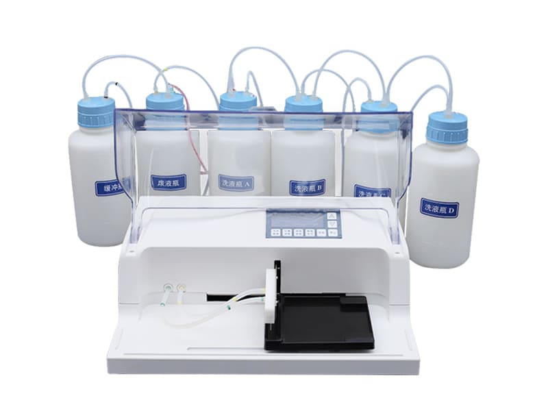 Multi channel enzyme-linked immunosorbent assay washing machine
