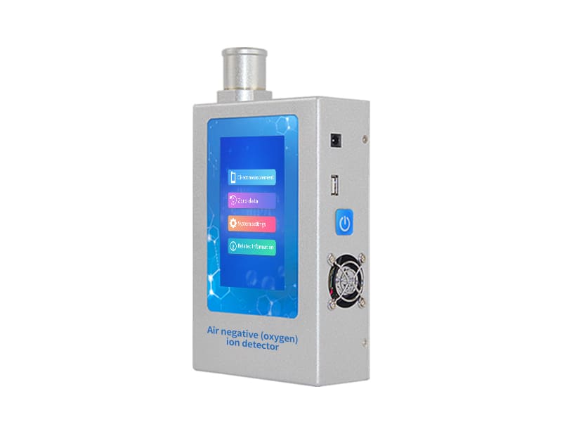 Negative oxygen ion detector