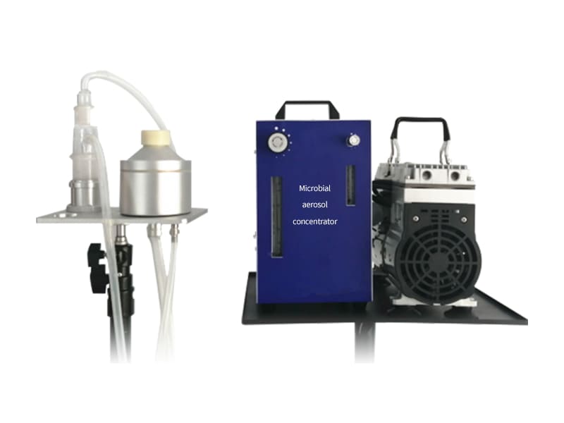 Microbial aerosol concentrator