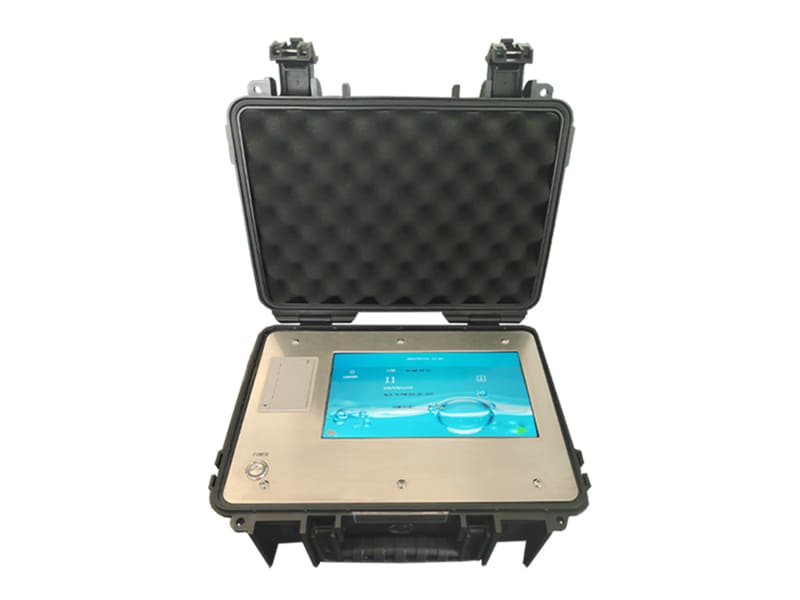 Portable oil particle counter