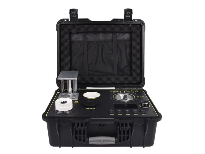Food rapid inspection and pre-treatment integrated machine
