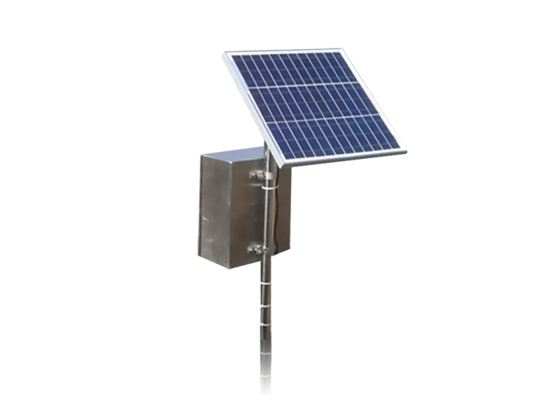 Automatic soil moisture monitoring station.