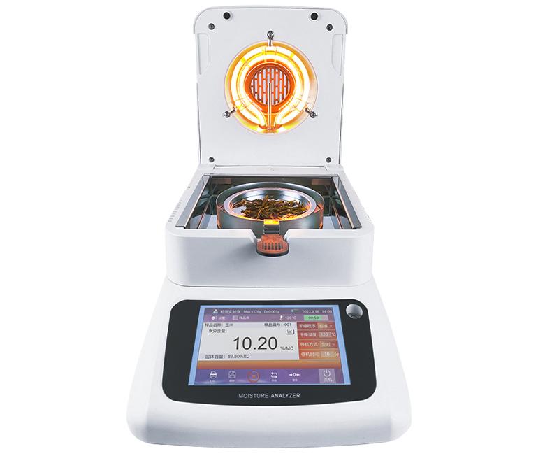 Halogen moisture meter