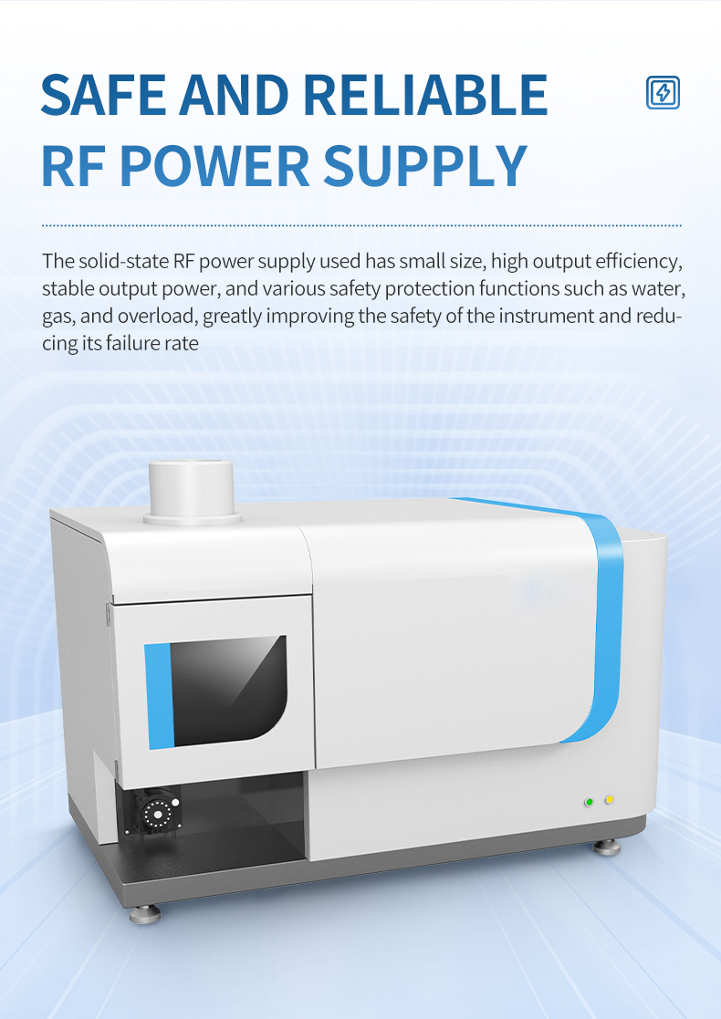 Solid-state RF power supply for HM-ICP1 with overload and gas safety protection