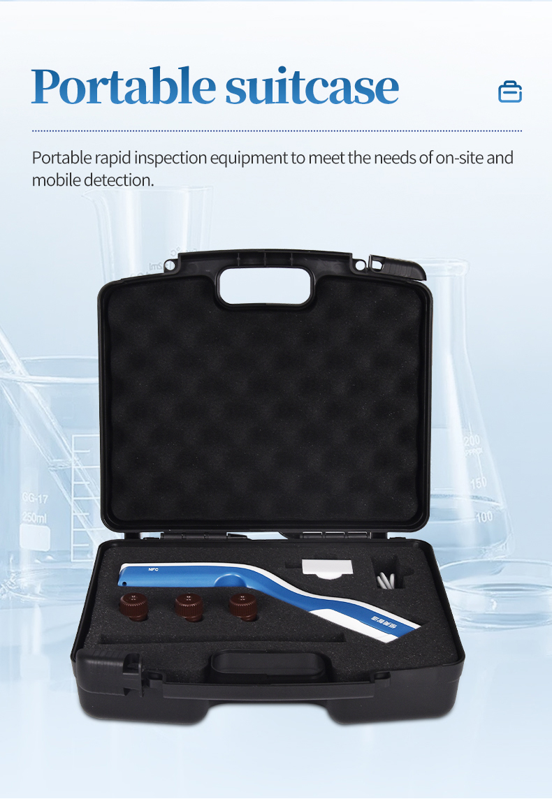 HM-DS density meter portable carrying case with foam slot and accessories