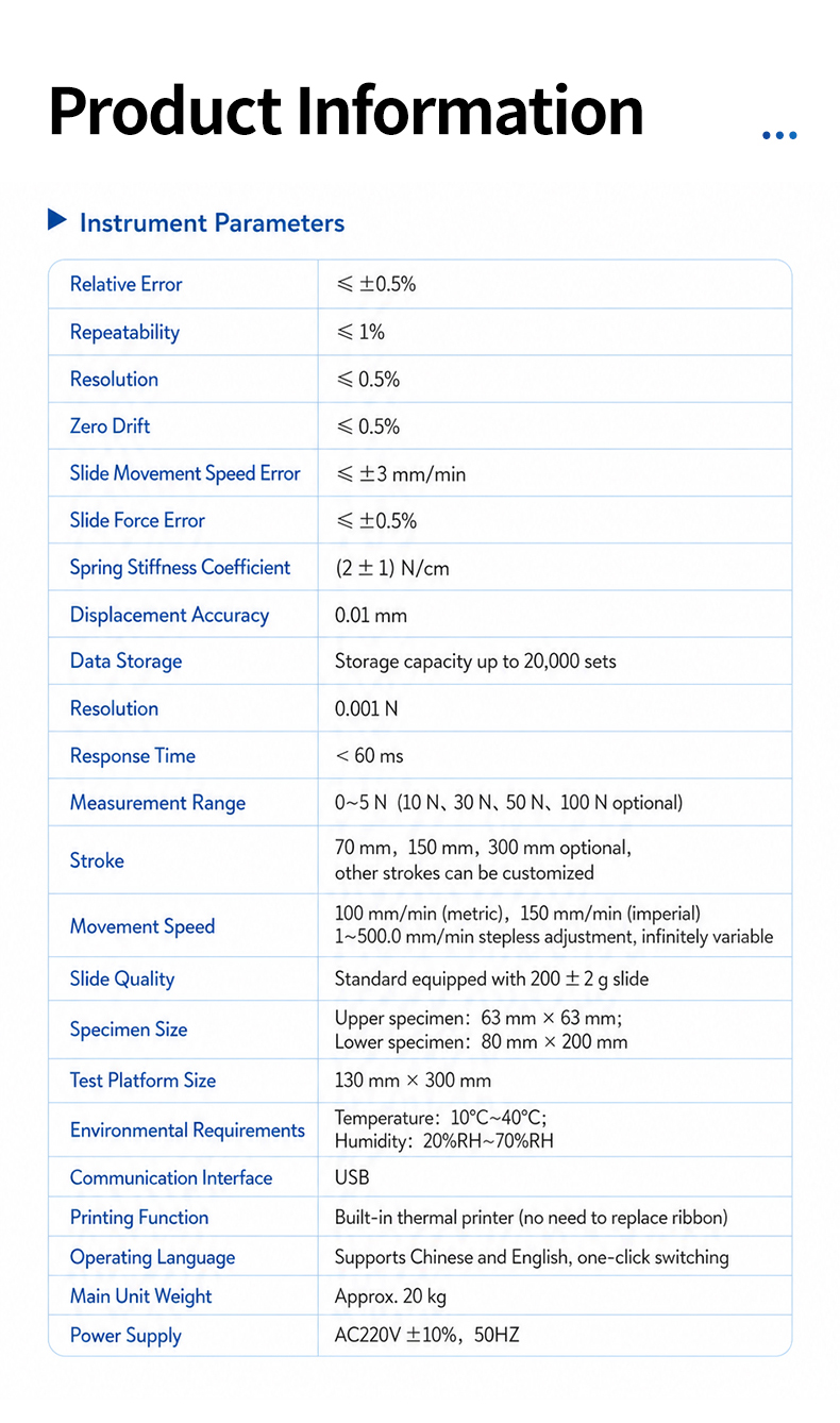Instrument stores twenty thousand test data sets with thermal printer function