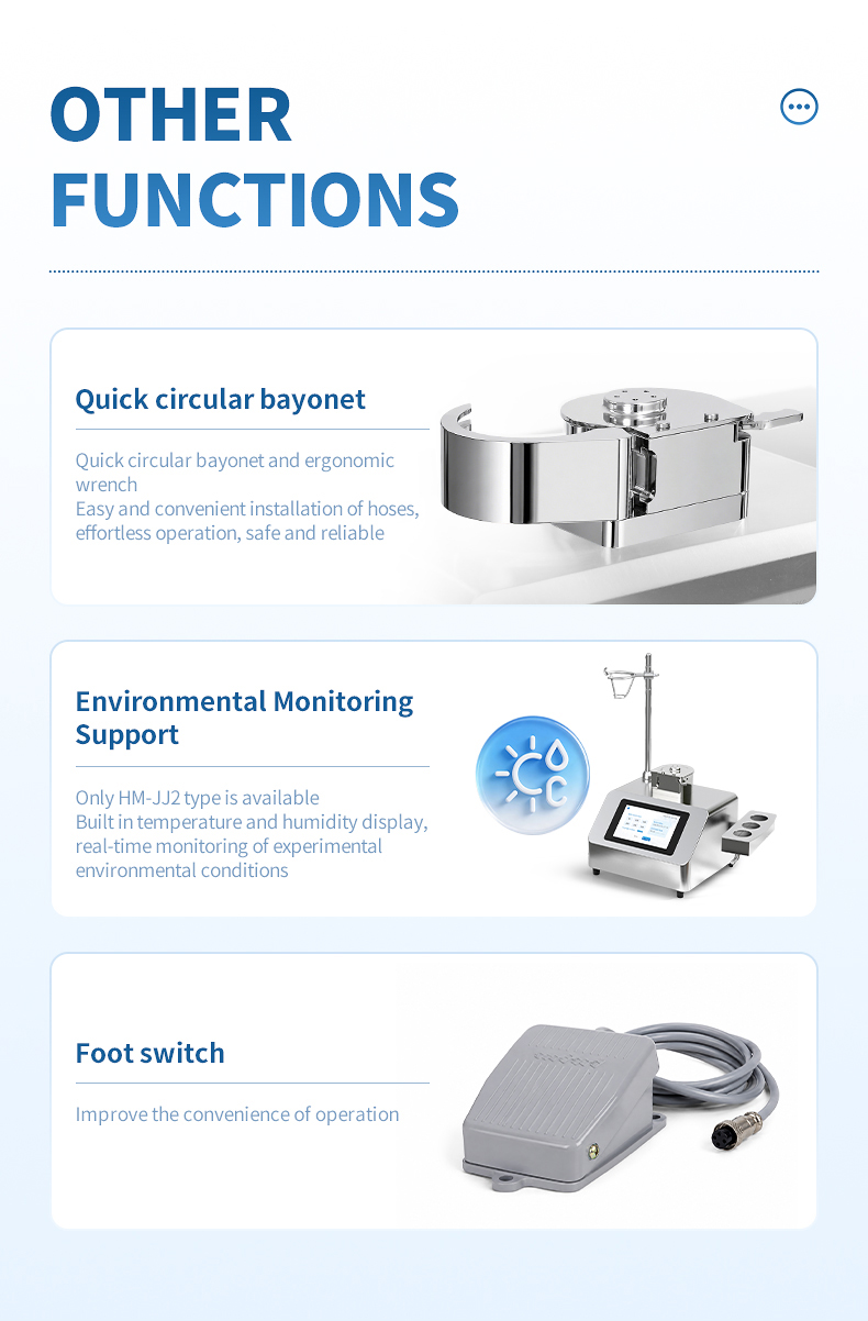 Quick circular bayonet and foot switch auxiliary functions for laboratory workflow