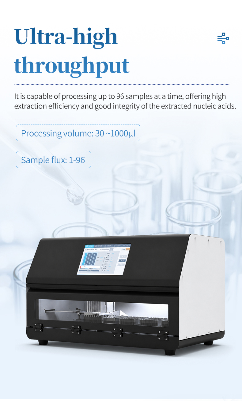 University research laboratory using HM-TQ16 for genomics and microbial identification sample preparation