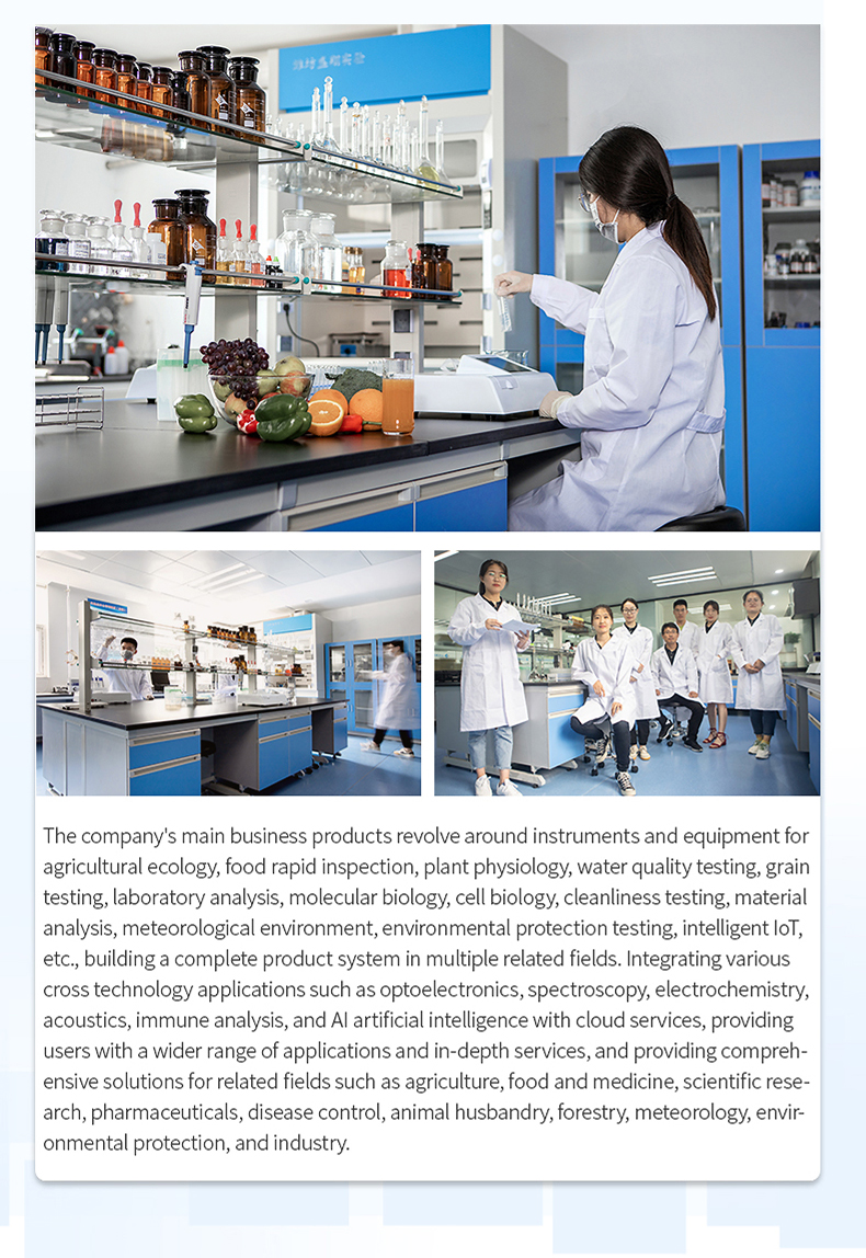 Laboratory technician performing sample analysis with HM Instruments analytical equipment
