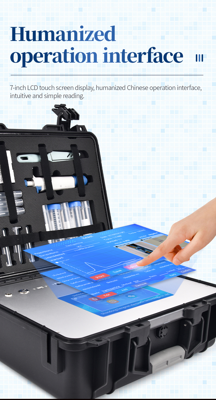 Built-in thermal printer report showing veterinary drug residue detection results