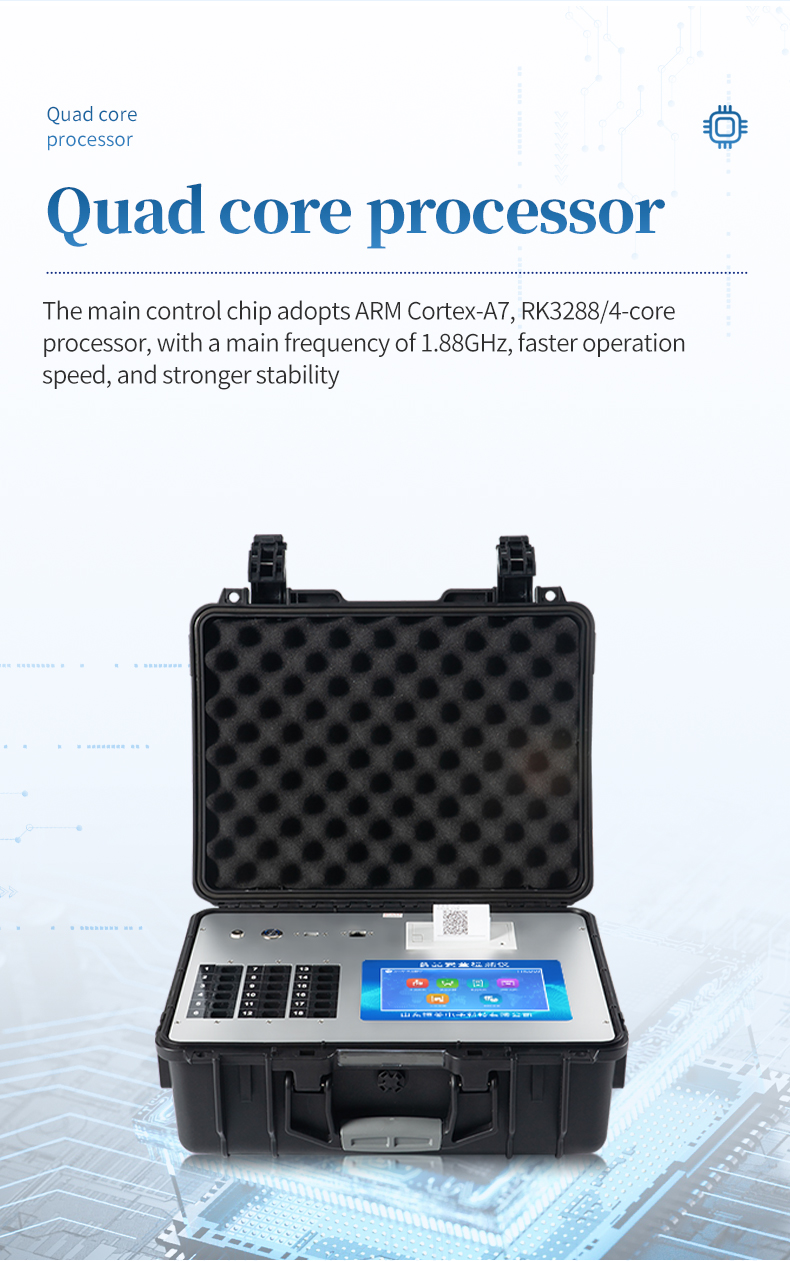 Community inspection station scenario with operator using HM-G1800 for routine food sample screening