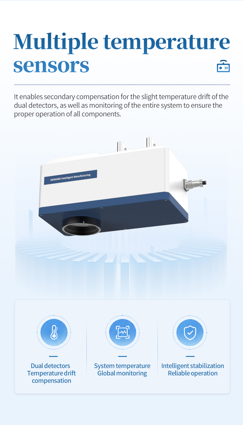HM-ZHS multiple temperature sensors probe with dual detector compensation and system monitoring