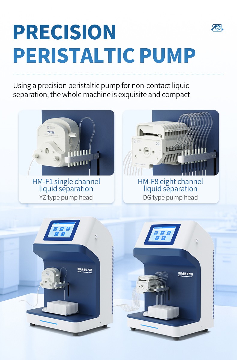 HM-F8 DG-8 peristaltic pump head close-up detail
