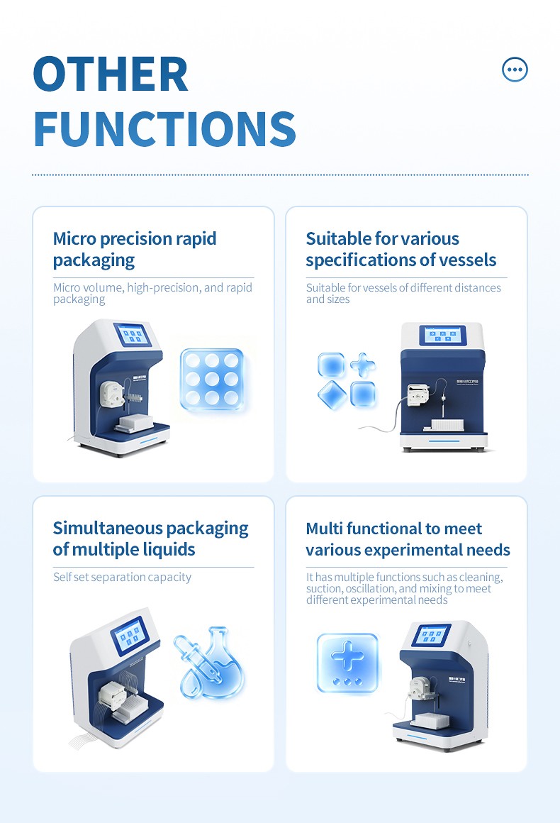 Four additional function cards of automatic dispensing station