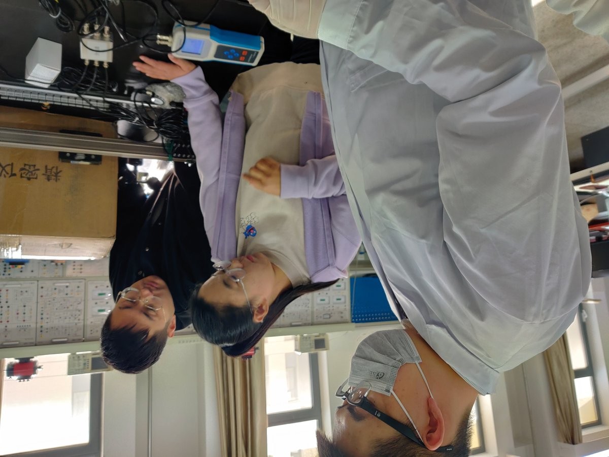 Group photo of the university training team with the HM-GT4 soil detector after the session