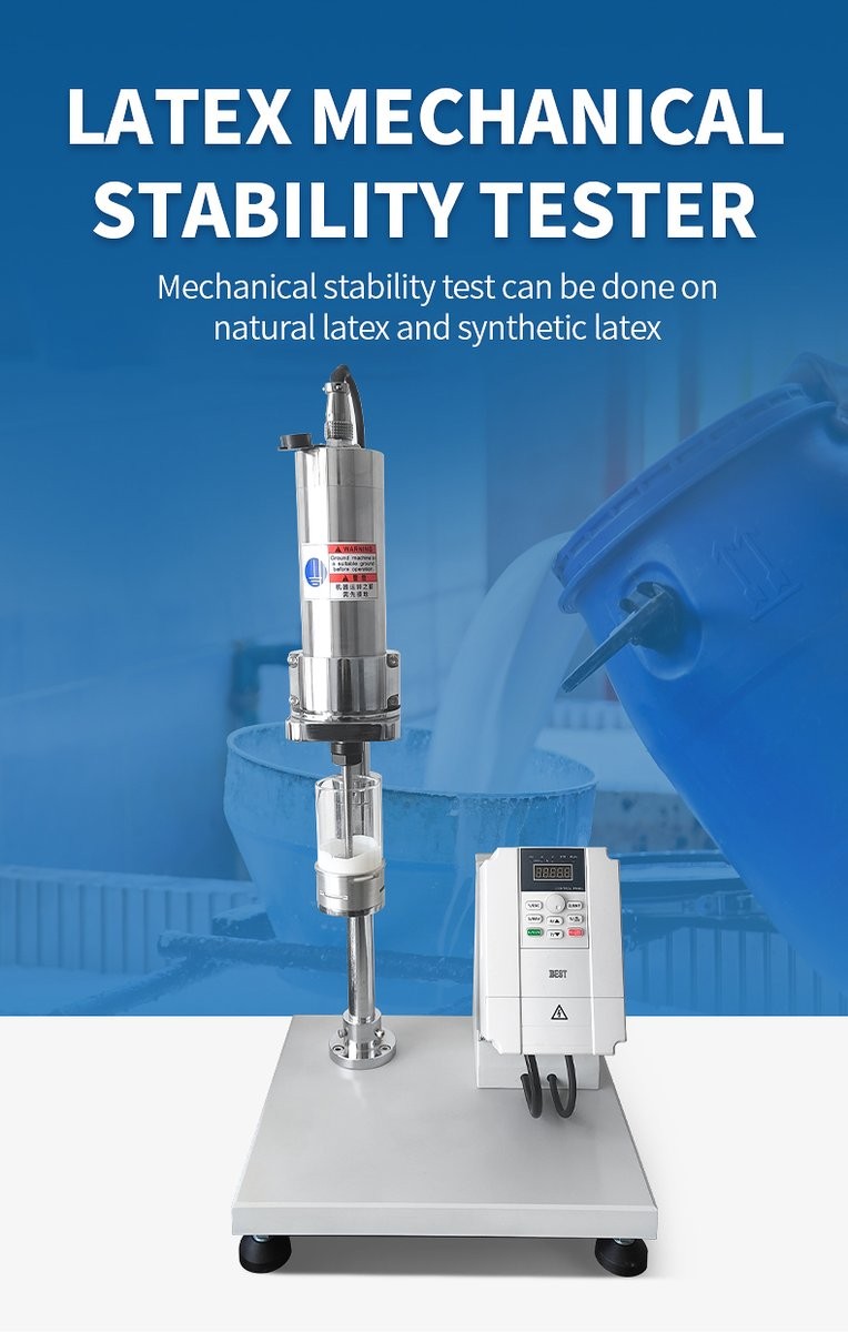 HM-RWX latex mechanical stability tester with stainless steel motor housing on base plate