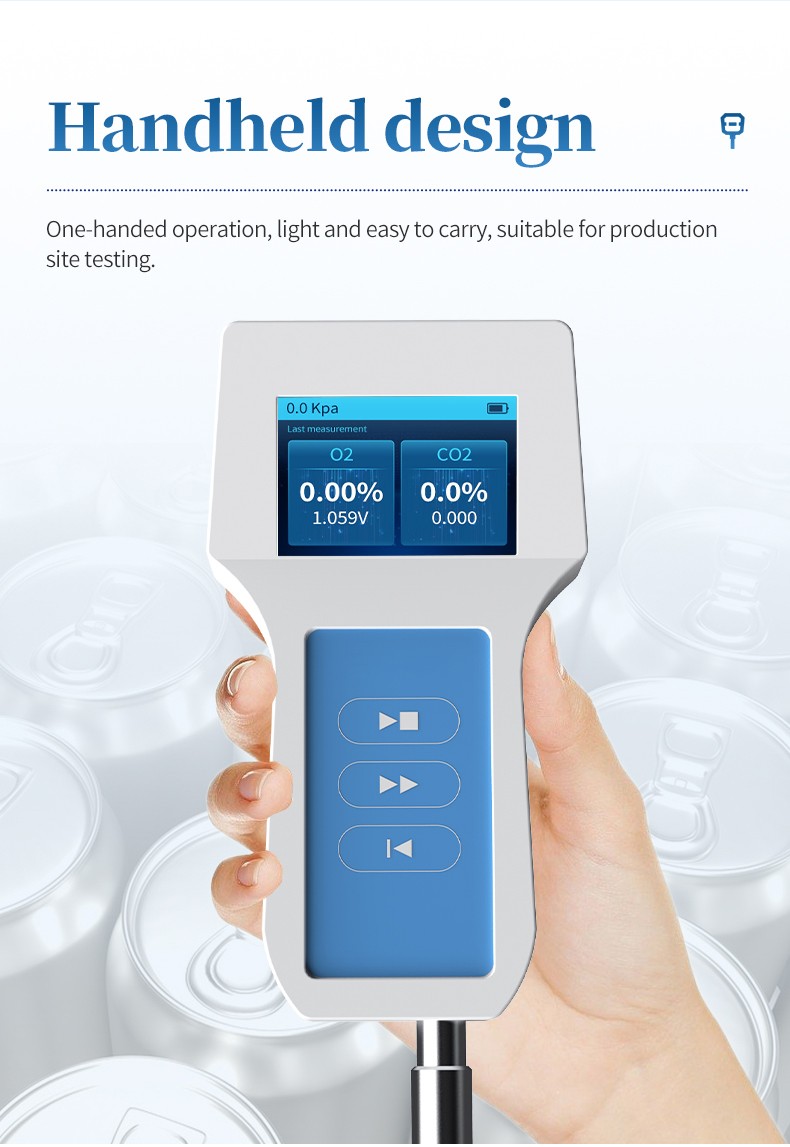 HM-DK1 headspace gas analyzer handheld ergonomic design for single-handed operation
