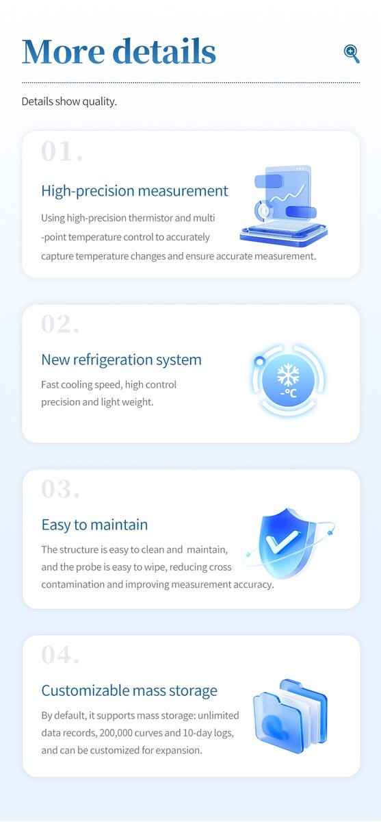Precision thermistor detail refrigeration unit and customizable mass storage capacity overview