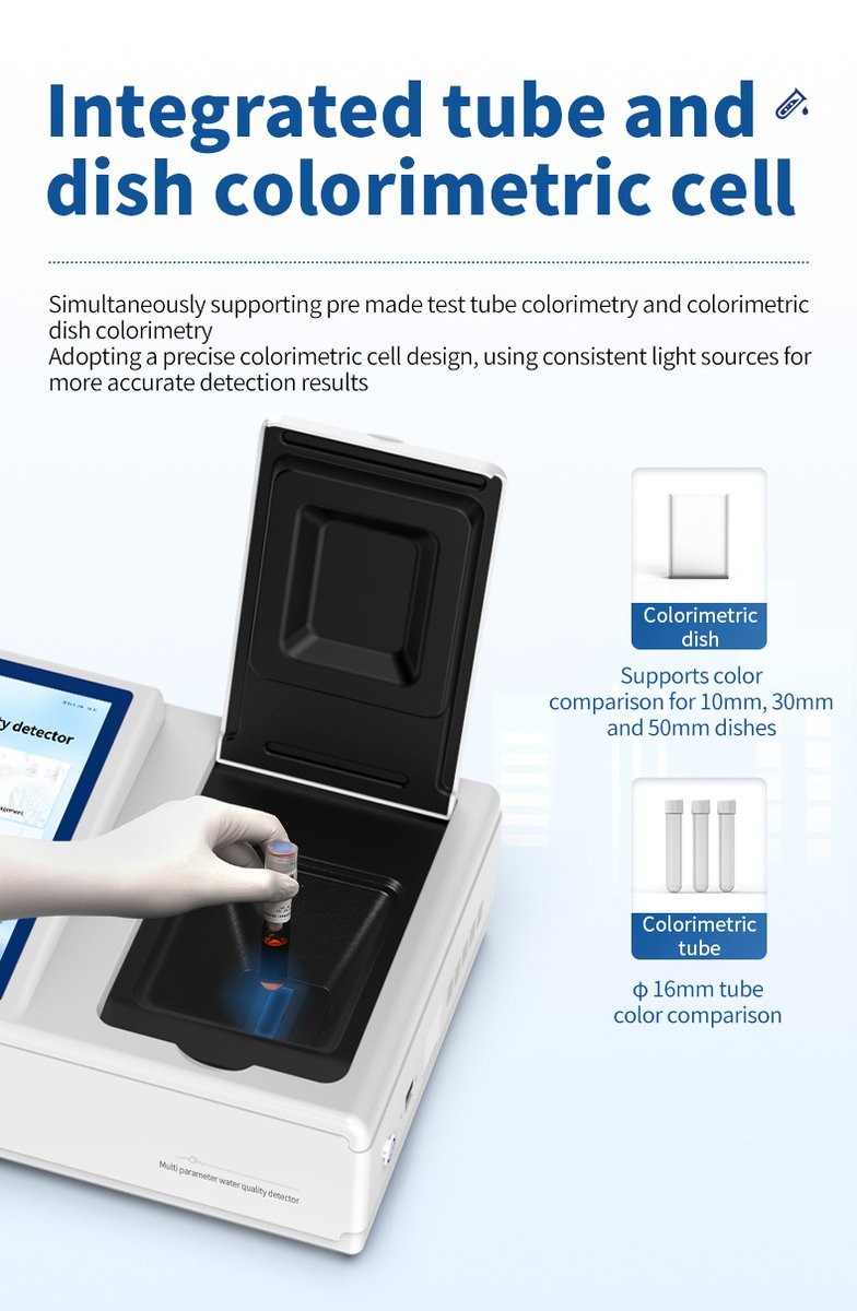 Dual-mode colorimetric cell accommodating both digestion tubes and standard cuvettes for versatile analysis