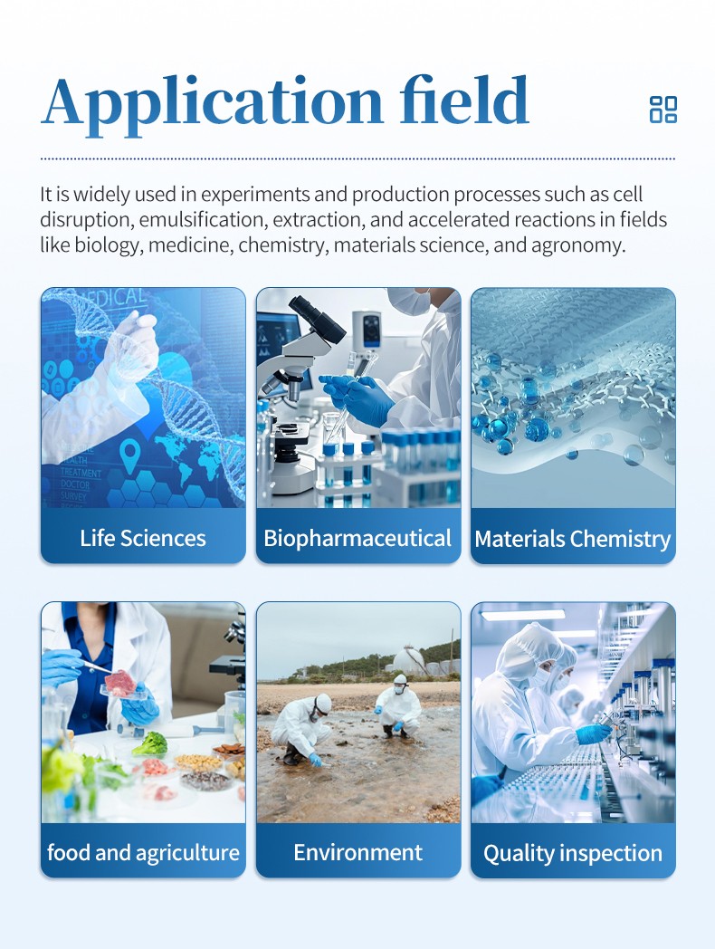 Ultrasonic cell disruption application fields