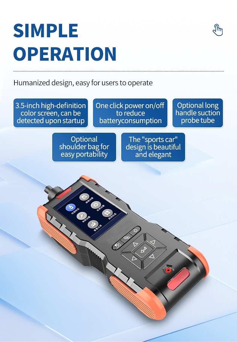 HM-SVOC detector angled view showing ergonomic handheld controls