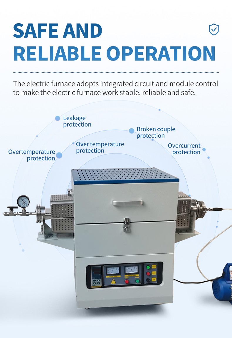Vacuum tube furnace integrated circuit safety protection diagram