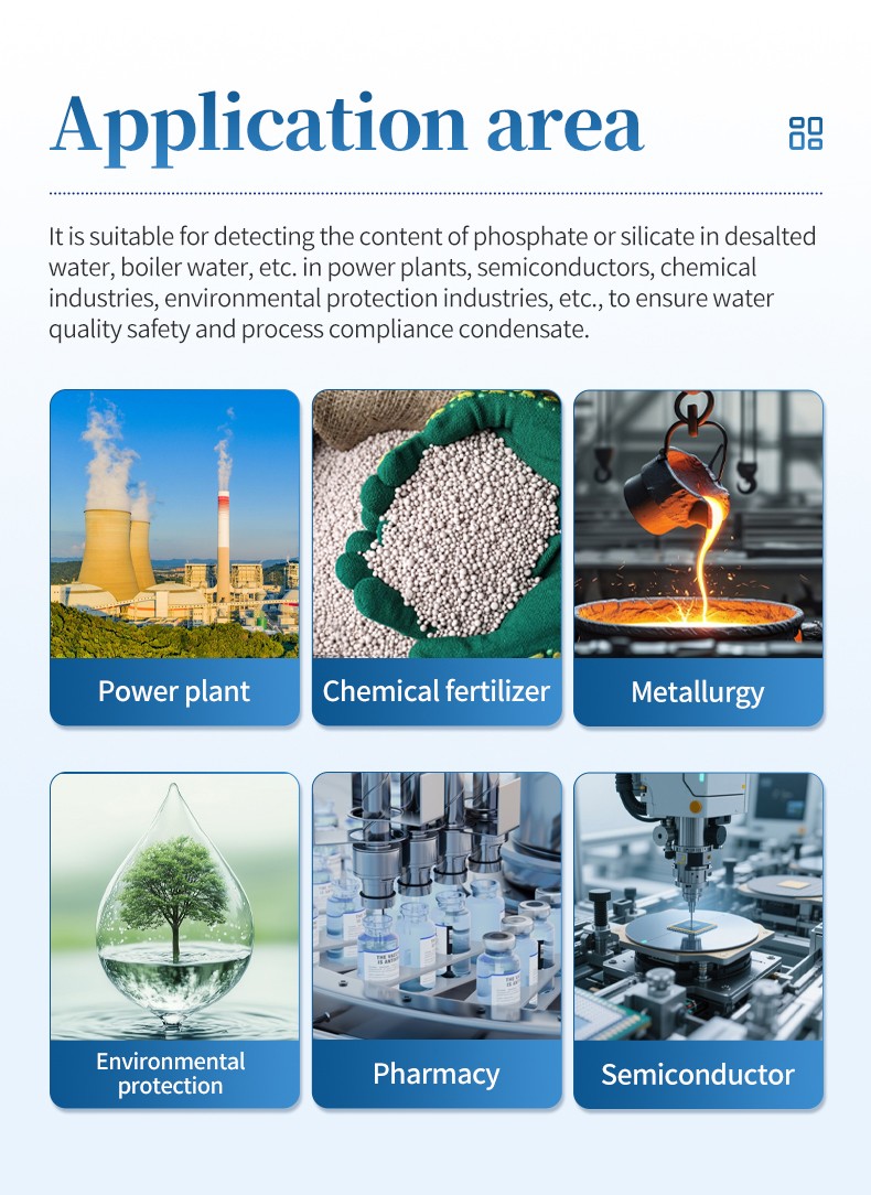 Application areas for phosphate and silicate analysis in industrial water testing