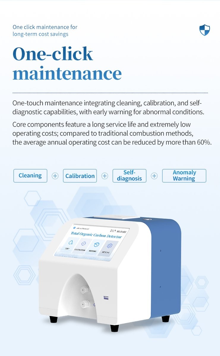One-touch automated maintenance integrating cleaning calibration and self-diagnosis with over 60 percent operating cost savings