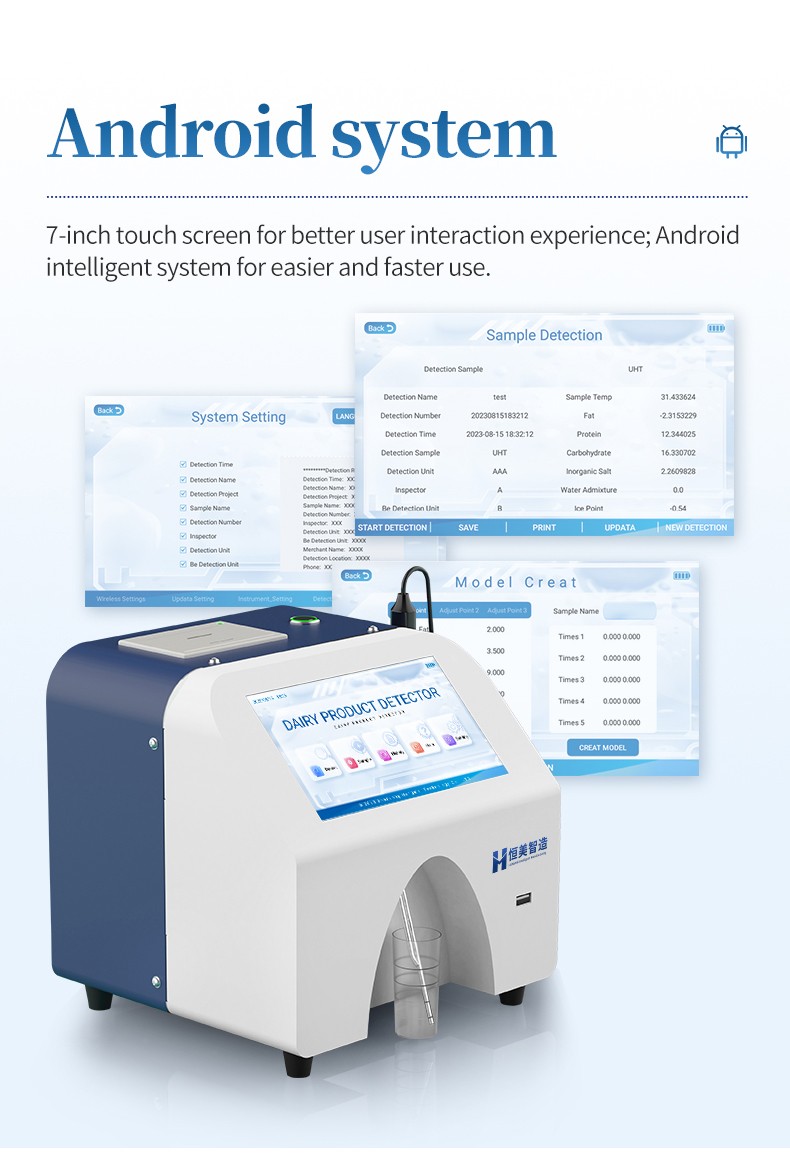 Seven-inch touchscreen interface and Android operating system