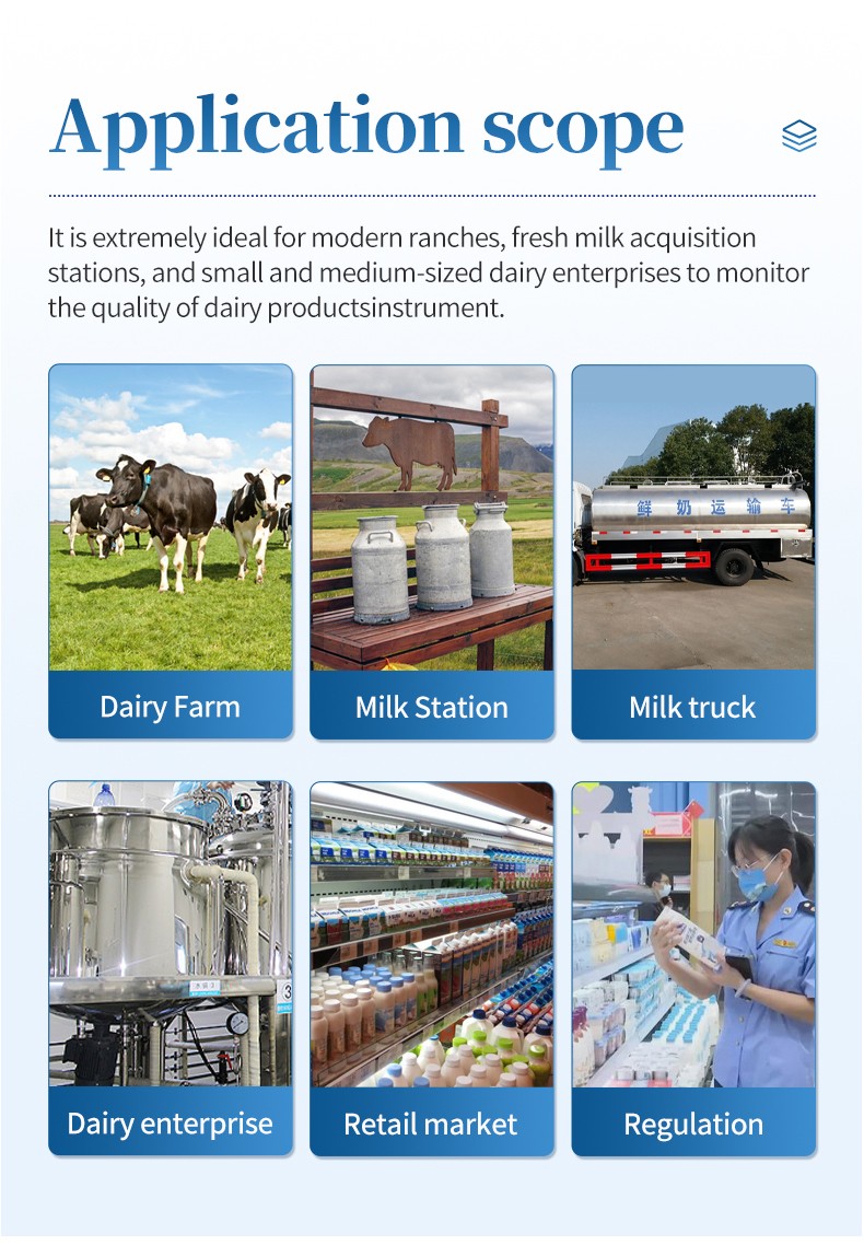 Dairy farm, milk collection and dairy quality control applications