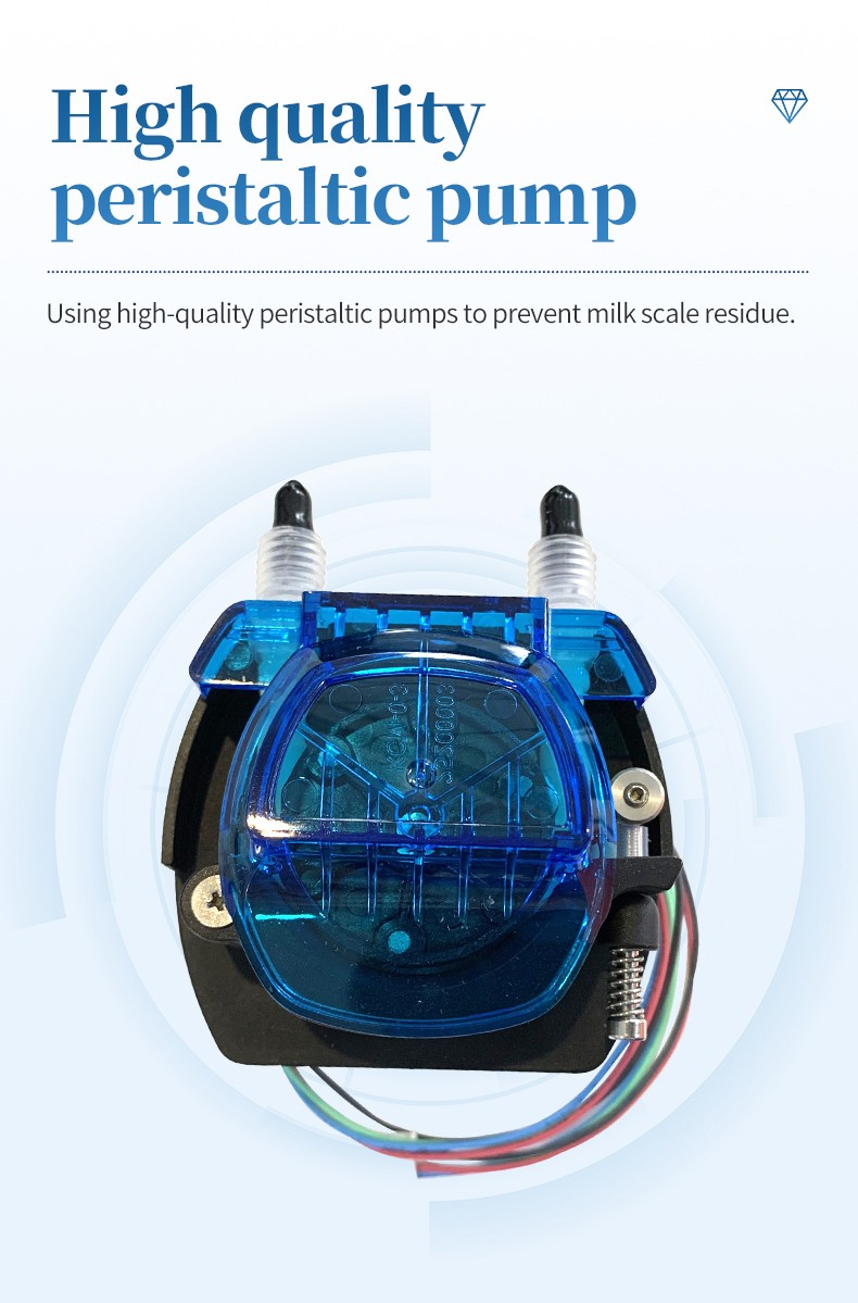 Peristaltic pump used in the milk analyzer fluid path