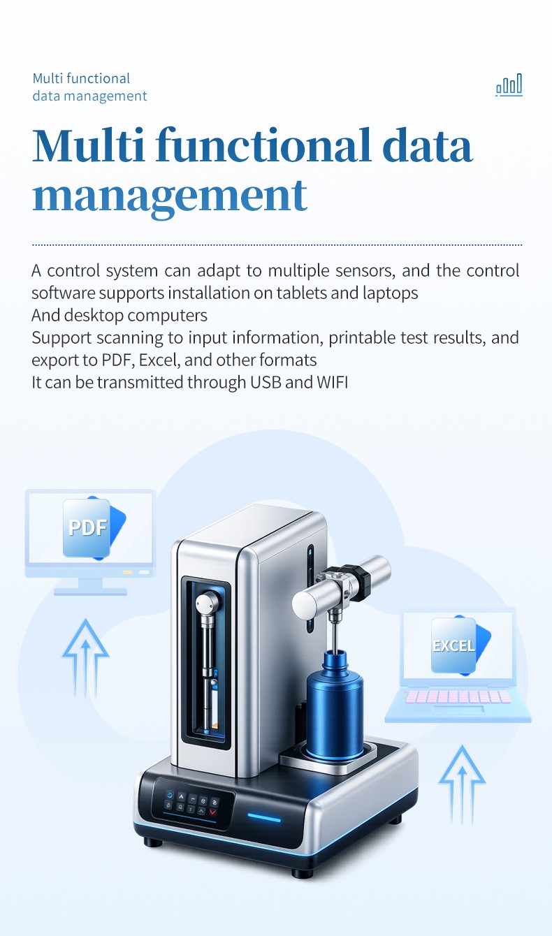 Liquid particle counter data export and computer control options