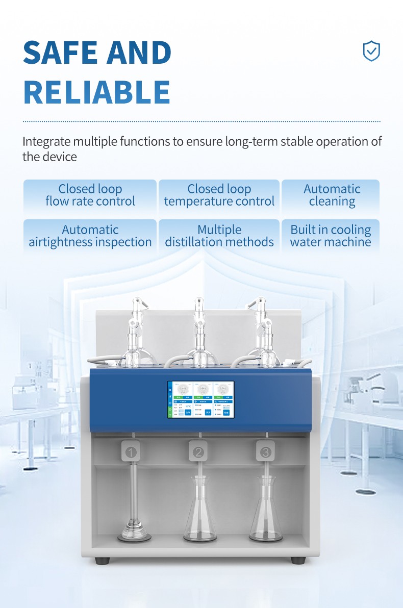 Closed-loop control, cleaning and cooling features across the distillation series