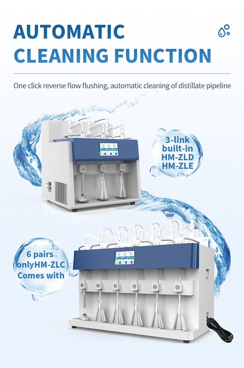 Automatic cleaning on HM-ZLC and the three-position HM-ZLD and HM-ZLE