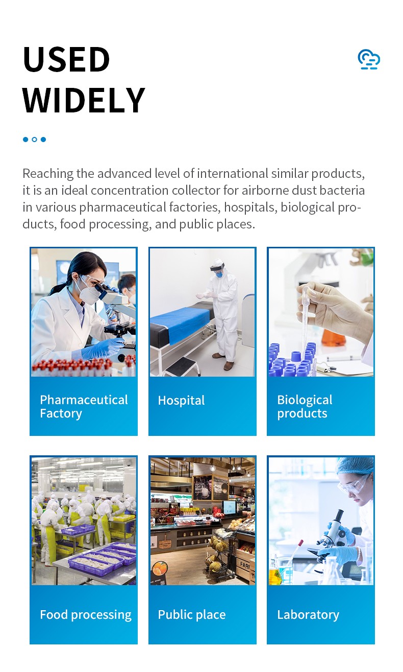 Applications in pharmaceutical production, hospitals and laboratories
