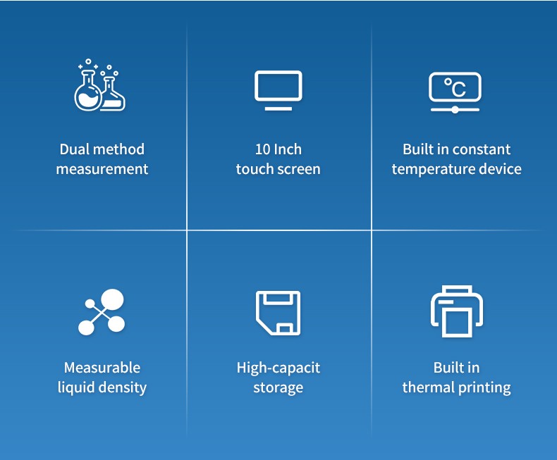 Series features including optional density and model-dependent temperature control